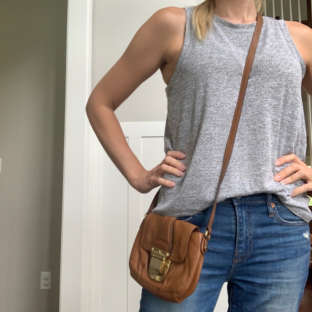 Michael Kors leather crossbody purse